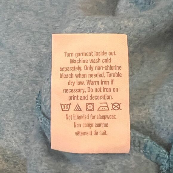 Gymboree Girls Blue Peace Hoodie Graphic Sweatshirt Small NWT - Picture 6 of 6